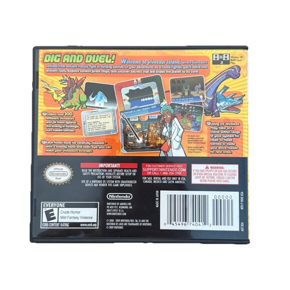 Fossil Fighters (Nintendo DS, 2009) CIB Complete Case & Manual Working Tested - Picture 2 of 11